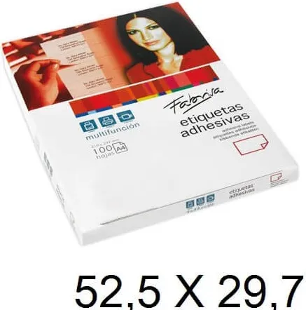 ETIQUETA FABRISA A4 52,5x29,7