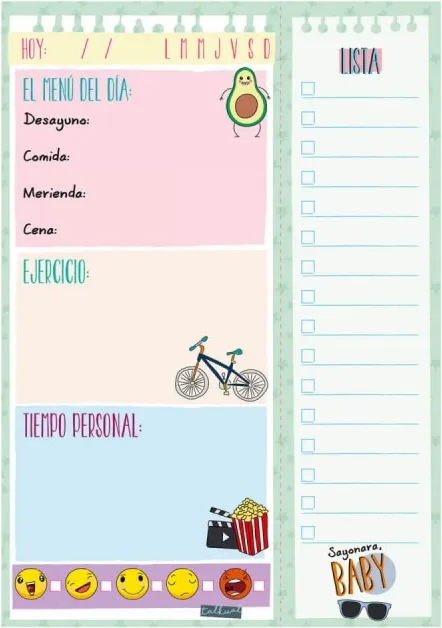 PLANIFICADOR TALKUAL DIARIO PERSONAL DIN A5