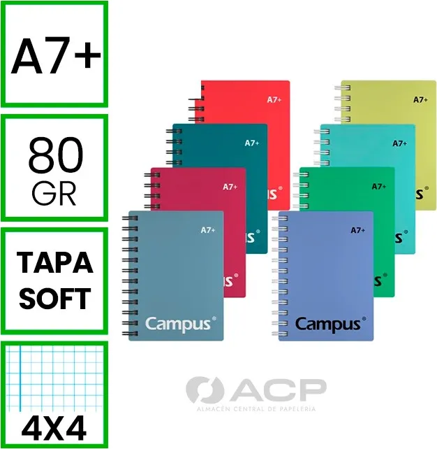 BLOC A7+ CAMPUS 60H SOFT NATURAL 4X4 80GR