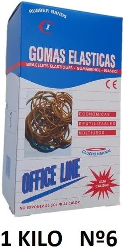 GOMAS ELÁSTICAS 1 KILO Nº6