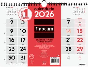 CALENDARIO PARED NºGRANDES M 300X210 2026