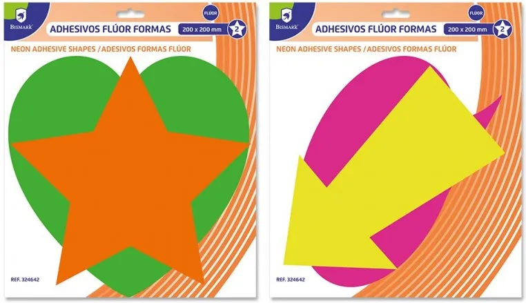 CARTEL ADHESIVO FORMAS FLÚOR
