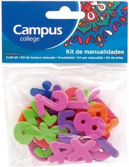 SET MANUALIDADES CAMPUS GOMA EVA NÚMEROS