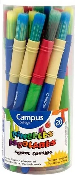 PINCEL TEMPERA CAMPUS SURTIDOS P/20