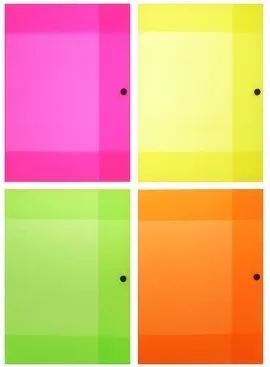 CARPETA PP A4 LOMO 8M/M NEON