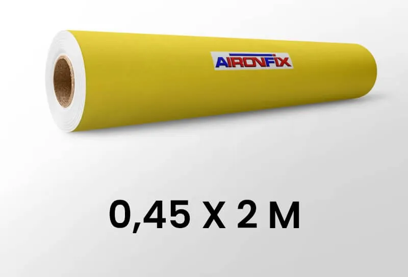ROLLO AIRONFIX AMARILLO Brillo 0,45x2M