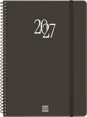AGENDA ESPIRAL MY E10 155X212 SV 2027 NEGRO