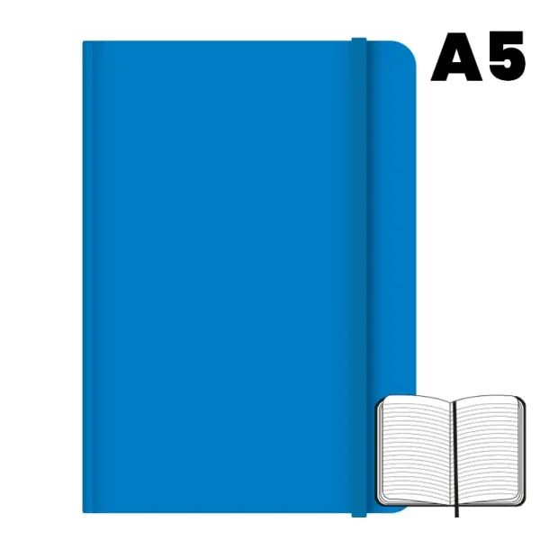 LIBRETA CAMPUS A5 96H 75G HORIZ.AZUL CIELO