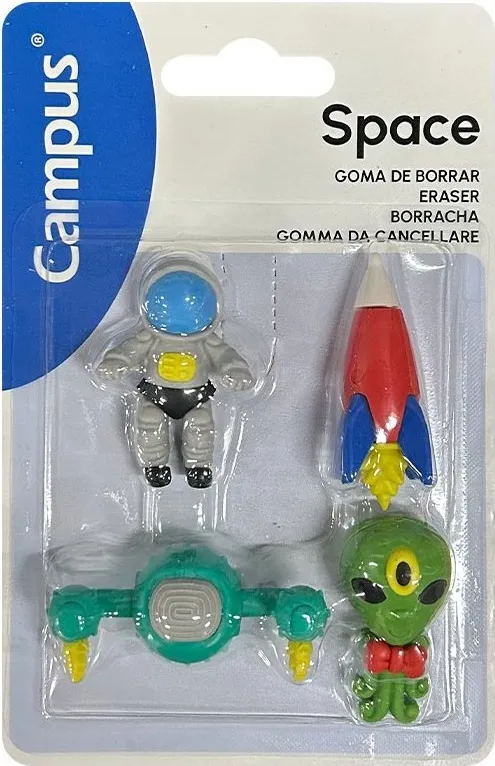 BLISTER 4 GOMAS BORRAR CAMPUS SPACE