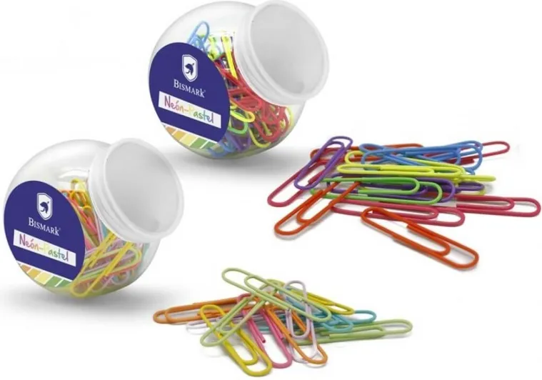 MINI BOTE CLIPS NEON - PASTEL 50 UND