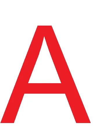 LETRAS TIPO PALO 2,5CM NARANJA RADIANTE