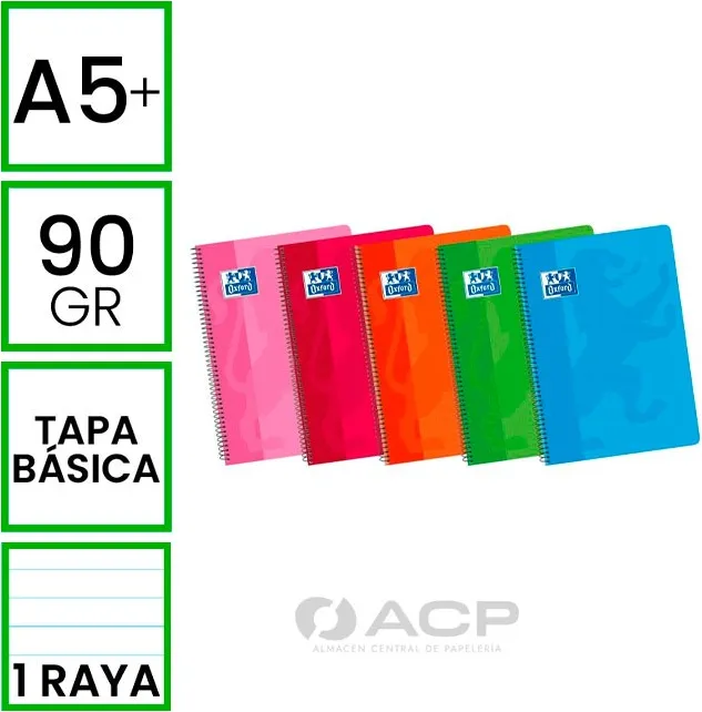 BLOC 4º OXFORD CLASSIC 80H RAYADO ESPIRAL