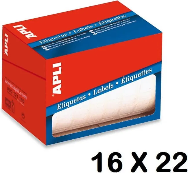 ETIQUETA ROLLO APLI 16X22