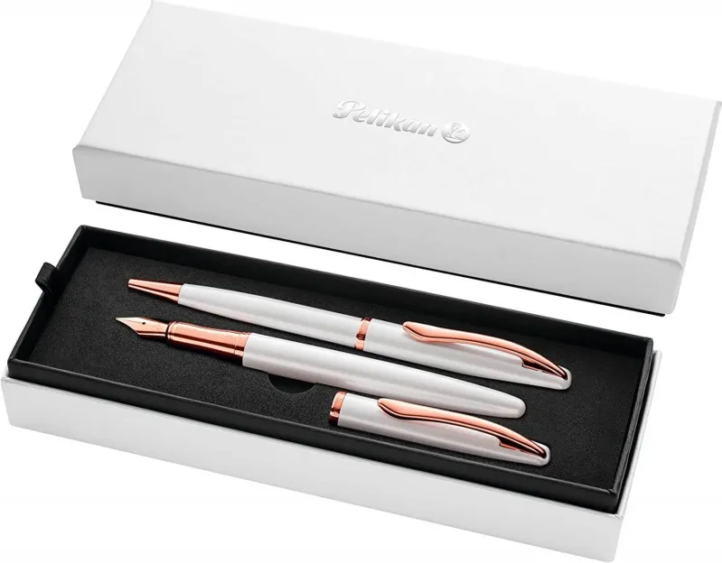 JUEGO PLUMA Y BOLÍGRAFO PELIKAN JAZZ ELEGANCE PEARL