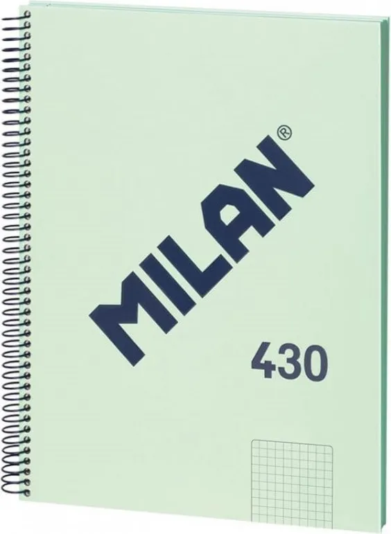 BLOC ESPIRAL MILAN A4 VERDE 80H. CDO 5X5. SERIE 1918