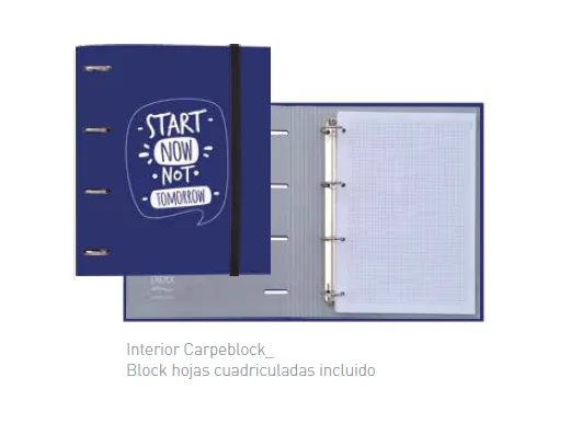 CARPEBLOC A4 4AN AZUL JEANS