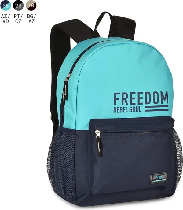 MOCHILA CLIO FREEDOM AZUL 43X30X13 C/2 CREMALLERAS