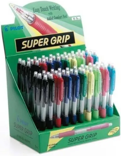 PORTAMINAS PILOT SUPER GRIP 0,5 EXPOSITOR