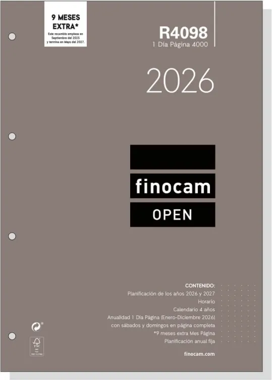 RECAMBIO FINOCAM OPEN 4000 R4098 1DP A4 2026