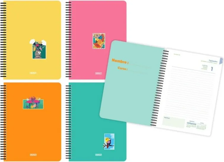 AGENDA ESCOLAR TROPICAL 4º 1DP CARTON 26-27