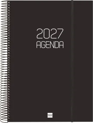 AGENDA OPAQUE E40 210X297 1DP 2027 NEGRO