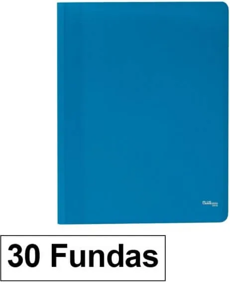 CARPETA FUNDAS PLUS A4 ECO FLEX.30F.AZUL
