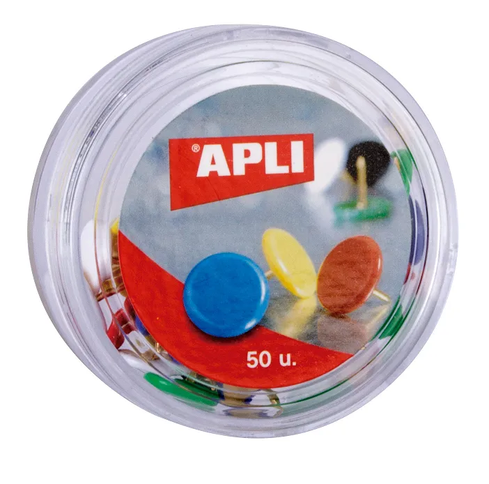 CHINCHETAS APLI COLORES SURTIDOS 10MM DIAM.