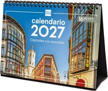 CALENDARIO SOBREMESA ESCRIBIR 210X150 2027 CAPITALES