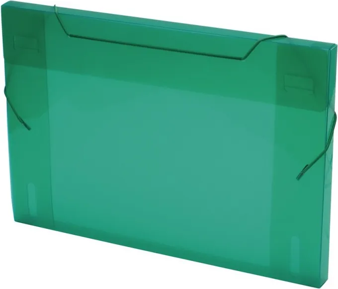 CARPETA PROYECTO A4 PLUS PP 3CM TRASLÚCIDO VERDE