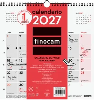 CALENDARIO PARED ESCRIBIR 30X30 2027