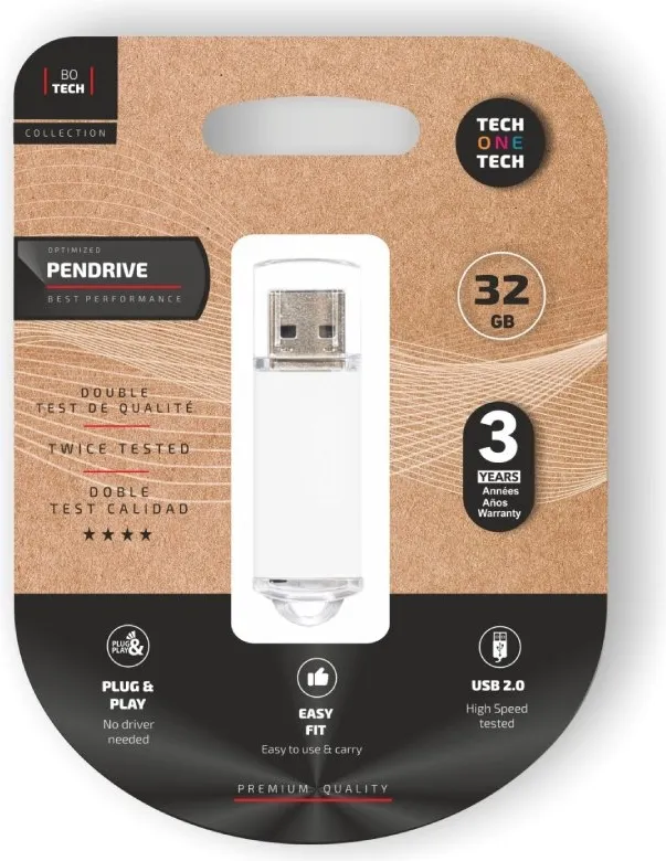 PENDRIVE 32GB BASIC WHITE