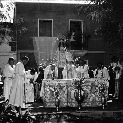 Misa de campaña por la Virgen 1971
