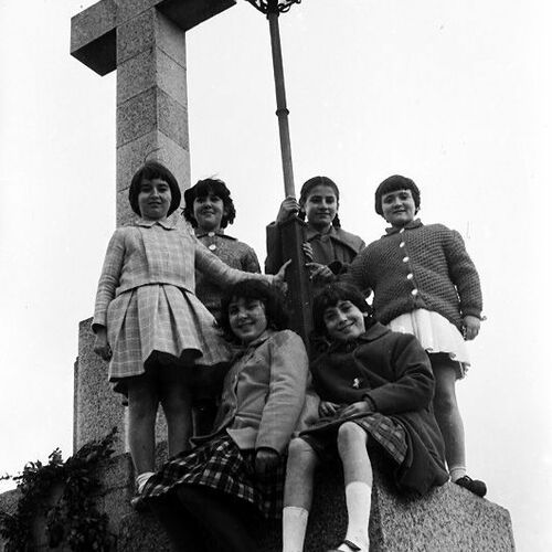 En la cruz de los caidos en 1962