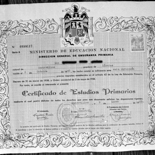 Certificado de 1970