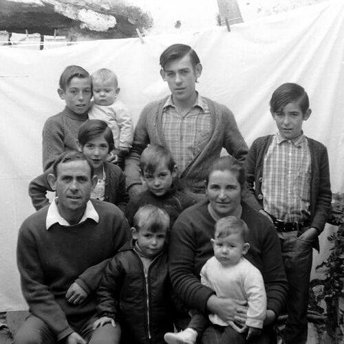 Mili y su familia 1970