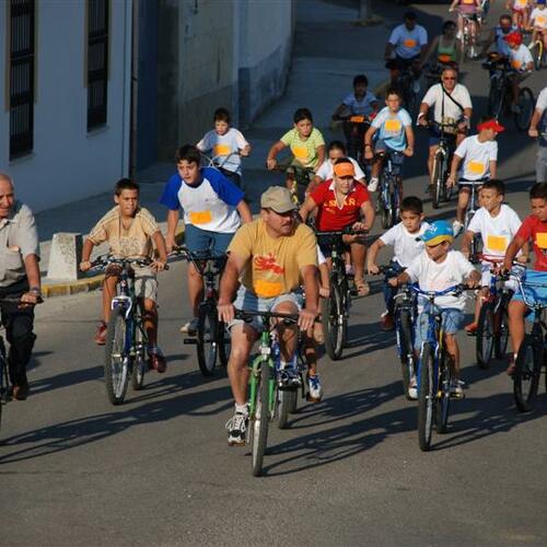 A la salida de la carrera 2007