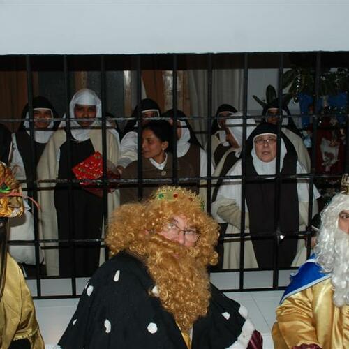 Los reyes visitaron a las monjitas Jeronimas
