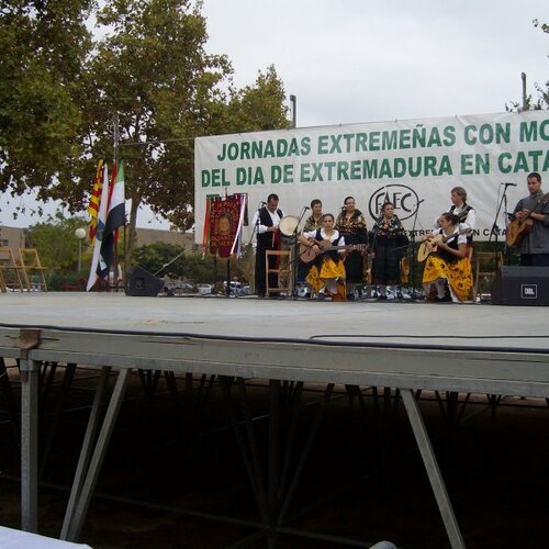 Celebración del dia de Extremadura en el Prat 2008