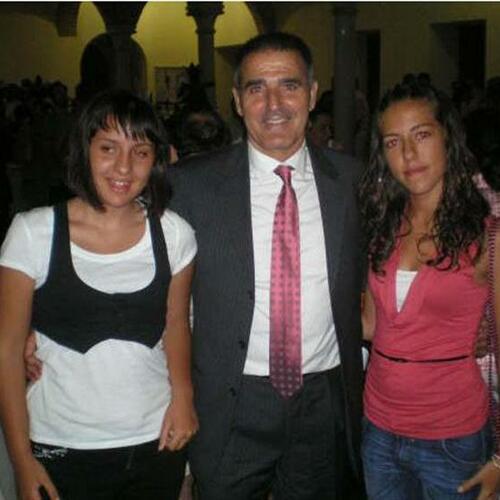 Las chicas con Paco Herrera