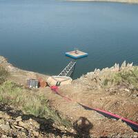 Obras para la traida de agua del rio Tajo