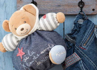 Kaloo doudou blue denim