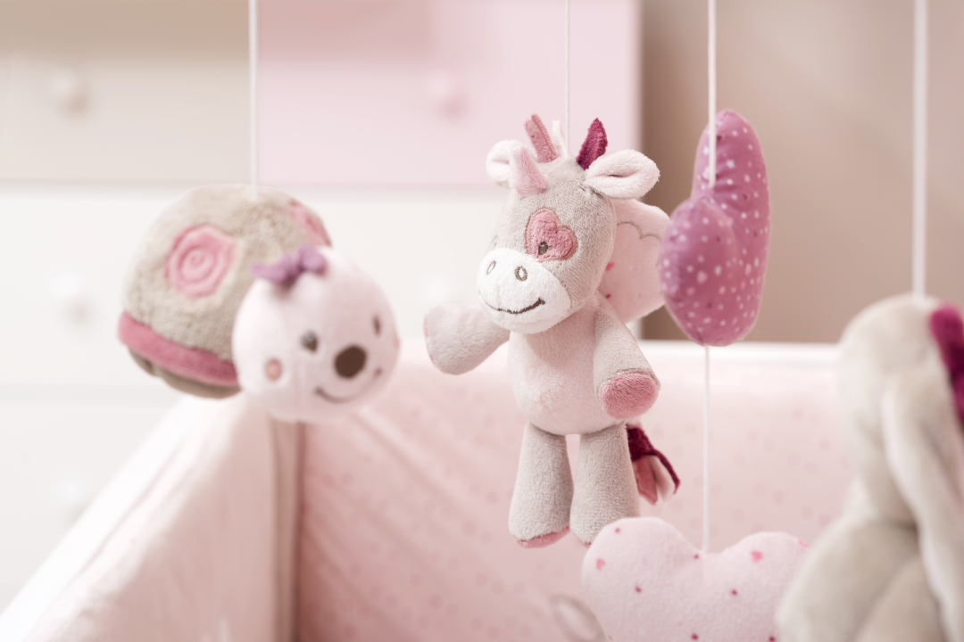 mobile musical nattou rose
