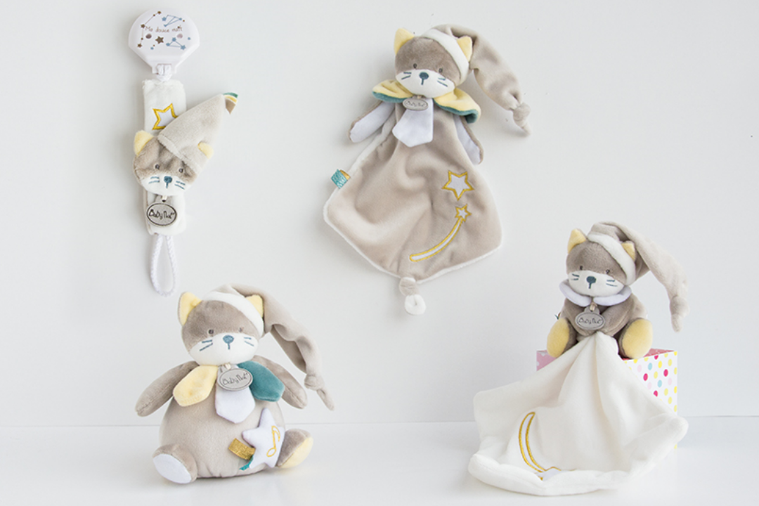babynat doudou comète chat gris