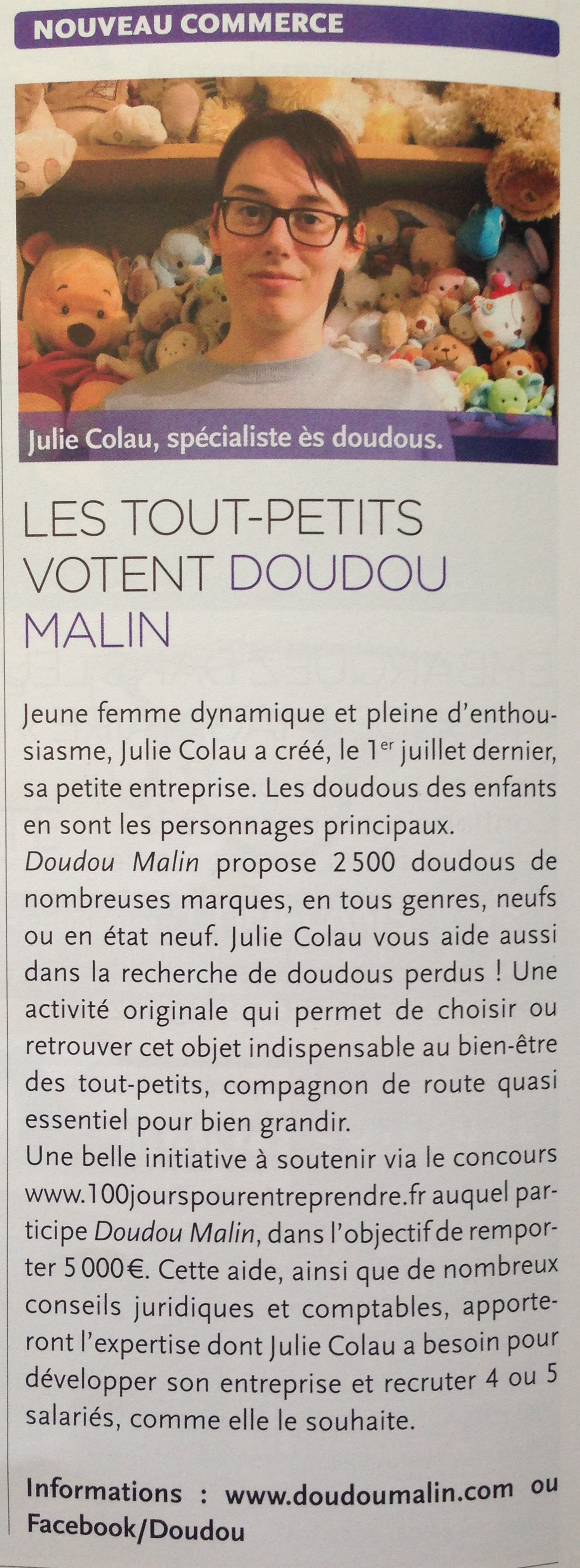 doudou malin article