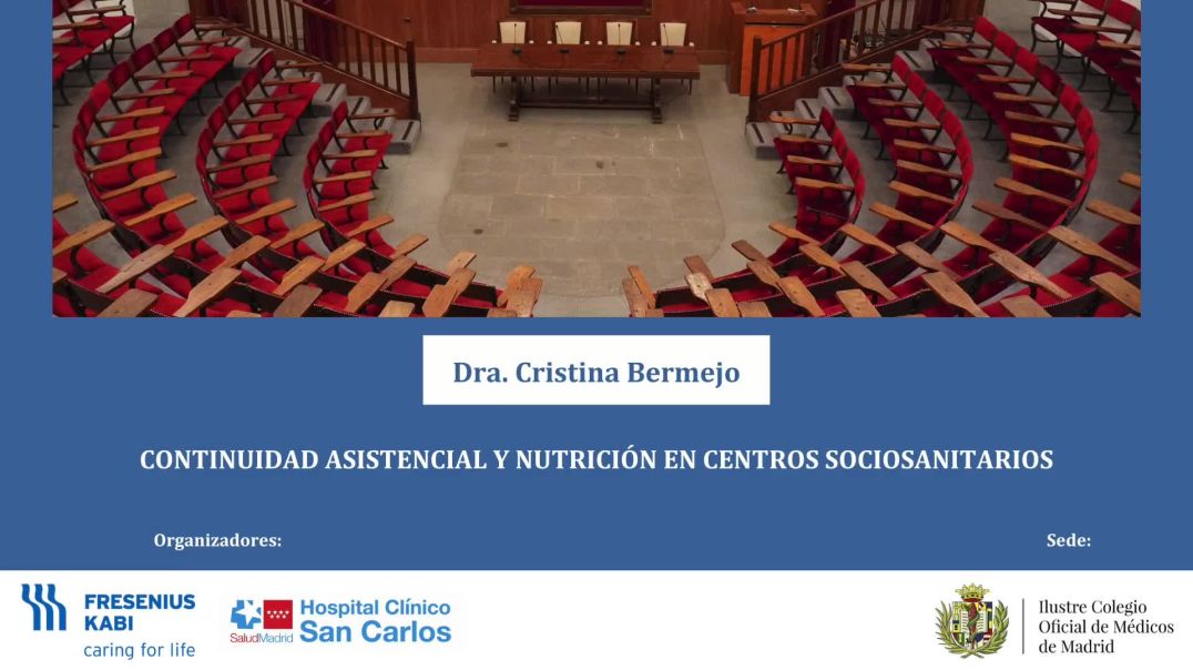 ⁣CONTINUIDAD ASISTENCIAL Y NUTRICIÓN EN CENTROS SOCIOSANITARIOS