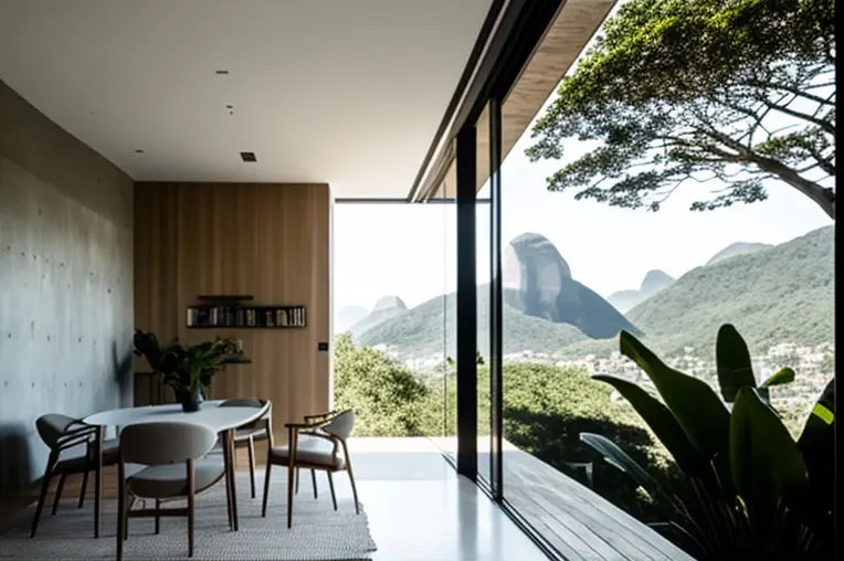 Vistas panorámicas y minimalismo en una casa de lujo en Rio de Janeiro