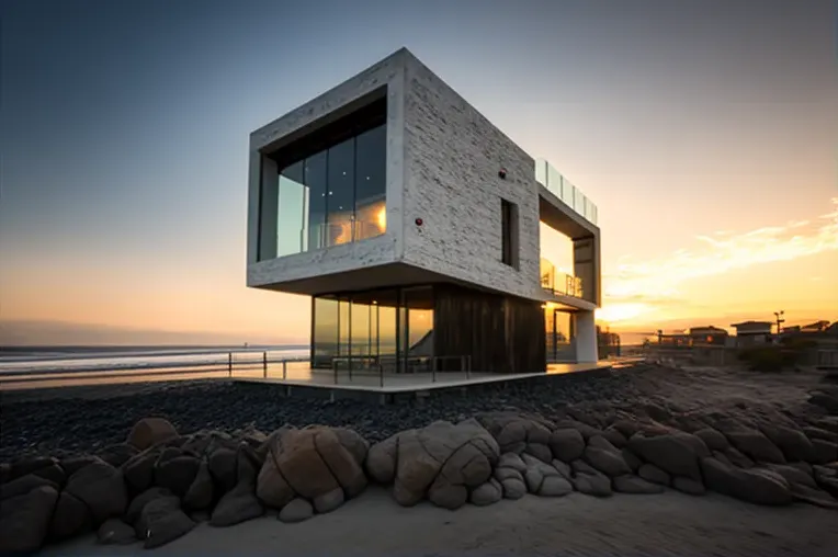 Industrial y playero en Iquique: Villa con jardines y sistema de iluminación exterior