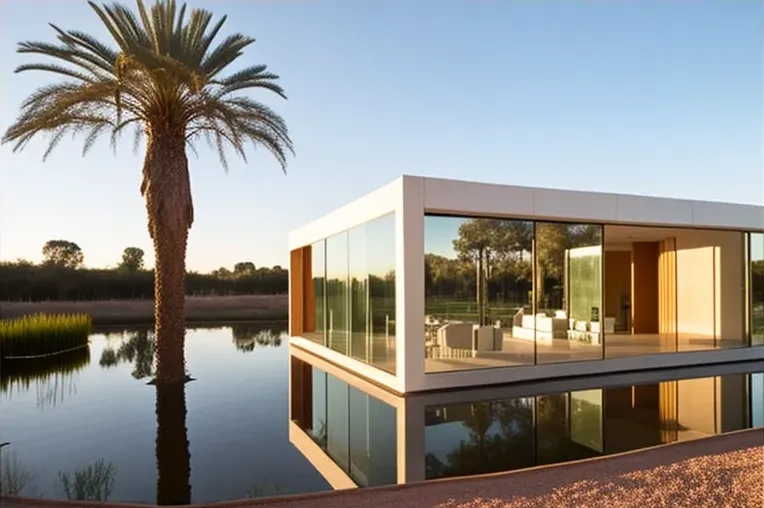 Escape a la naturaleza en esta impresionante Casa de estilo mediterráneo con vista del atardecer y fachada de piedra natural en Sotogrande, España