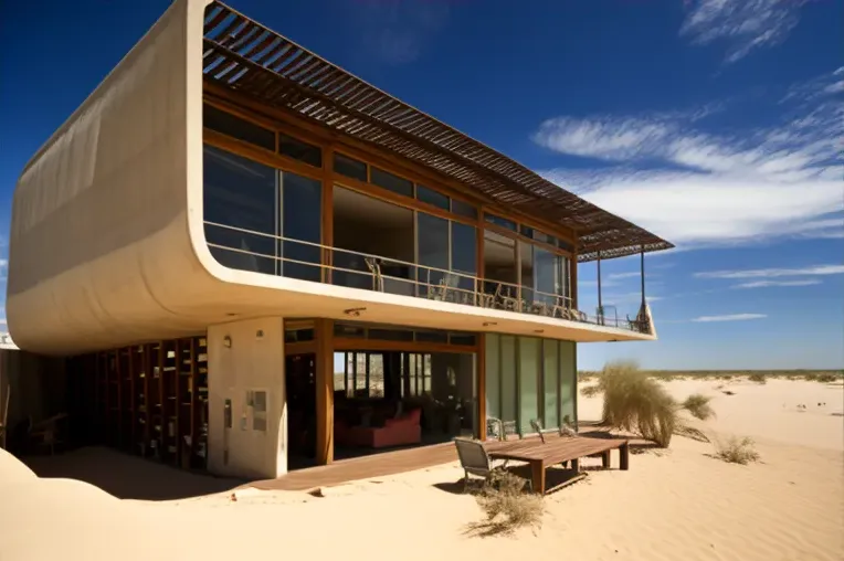 Sueño Hecho Realidad: Casa de Bambú y Piedra Natural en la Playa