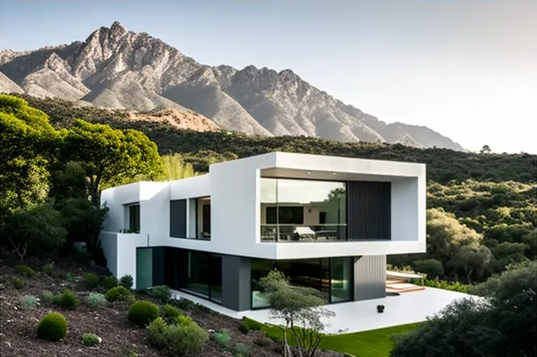 Viva en el lujo en esta impresionante casa contemporánea con jardines y vistas panorámicas en Marbella